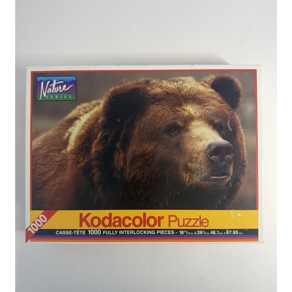VTG 1994 Kodacolor Puzzle Grizzly Bear 1000 pc Nature Series RoseArt NEW SEALED